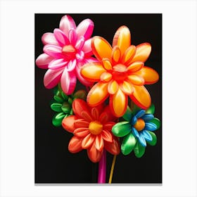 Bright Inflatable Flowers Dahlia 3 Canvas Print