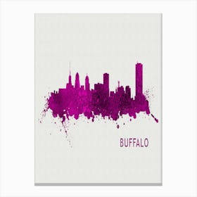 Buffalo New York City Purple Canvas Print