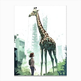 The Last Of Us Ellie Giraffe Fan Art Canvas Print