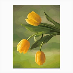 Yellow Tulips 7 Canvas Print