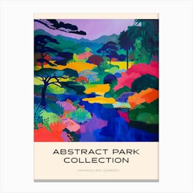 Abstract Park Collection Poster Kenrokuen Garden Kanazawa Japan 2 Canvas Print