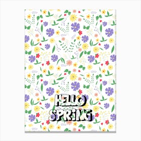 Hello Spring 1 Canvas Print