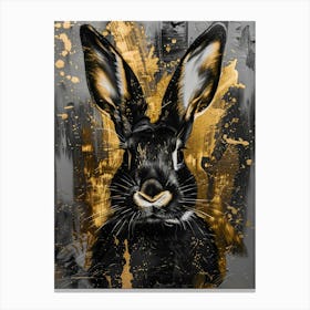 Gold Rabbit Canvas Print