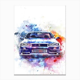 Nissan Skyline Gt R R34 Canvas Print