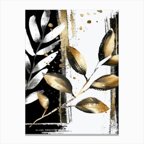 Gold Leaf Canvas Art Canvas Print