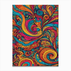 Psychedelic Swirls 9 Canvas Print