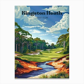 Kingston Heath Masters Tournament Travel Art Toile