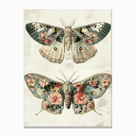 Butterfly Pattern William Morris Style 5 Canvas Print