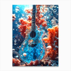 Underwater Guitar 3 Canvas Print