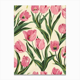 Pink Tulips Canvas Print