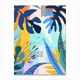 Abstract Tropical Background Canvas Print