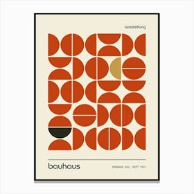 Bauhaus exhibition poster Canvas Print