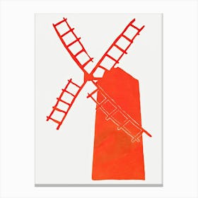 Vintage Red Windmill Art Print, Edward Penfield Canvas Print