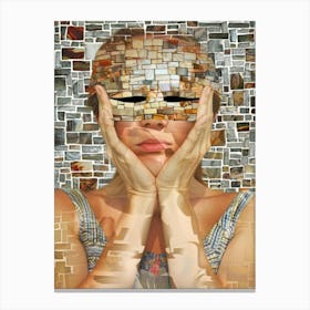 Mosaic Woman Canvas Print