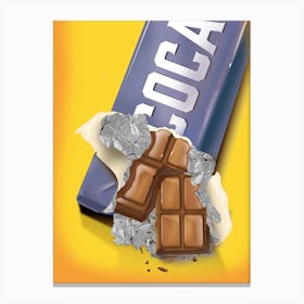 Chocolate Bar Commercial Canvas Print