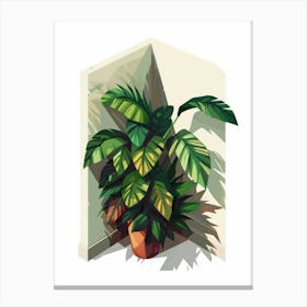 Plant In The Corner Canvas Print