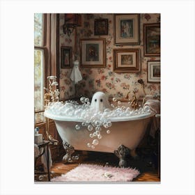 Ghost In The Bath 1 Canvas Print