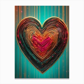 Heart Sparks Canvas Print