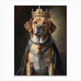 King Beagle Canvas Print