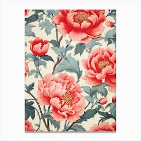 Peony Flower Wallpaper 1 Canvas Print