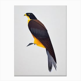 Hawk 1 Origami Bird Canvas Print