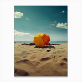 Laying On The Beach Canvas Print