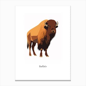 Buffalo Kids Animal Poster Canvas Print