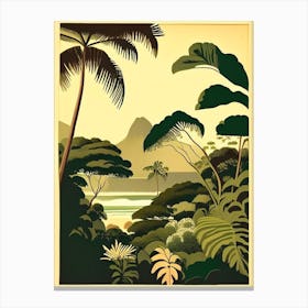 Kauai Hawaii Rousseau Inspired Tropical Destination Canvas Print