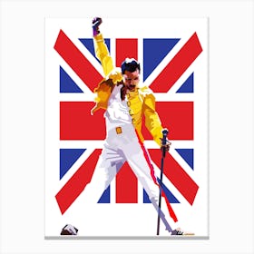Freddie Mercury Rock Star Pop Art Wpap Canvas Print