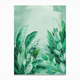 Green Leaves Canvas Print