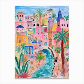 Baghdad, Dreamy Storybook Illustration 3 Canvas Print