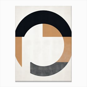 Visions Of Beige Geometry Bauhaus Canvas Print