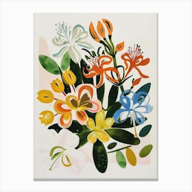 Painted Florals Honeysuckle 2 Canvas Print