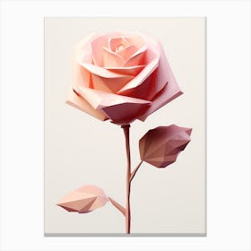 3d Rose Canvas Print