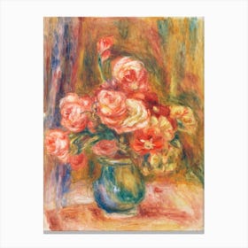 Vase of Roses (c. 1890–1900), Pierre Auguste Renoir Canvas Print