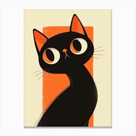 Black Cat Canvas Print