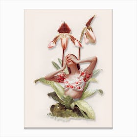 Orchid Girl Canvas Print