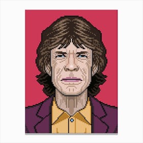 Mick Pixel Canvas Print