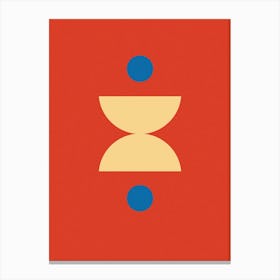 Mid Century Geometric Art 3 Canvas Print