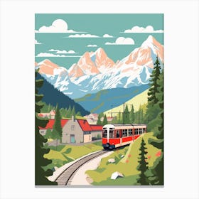 Austria 3 Travel Illustration Canvas Print