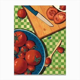 Tomatoes On The Table Canvas Print