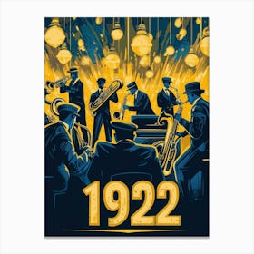 Aihrgdesign A Vintage Art Poster Celebrating The Jazz Age In Canvas Print