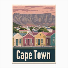 Aihrgdesign A Classic 1960s Travel Poster For Cape Town 2 Canvas Print