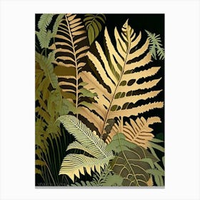 Royal Fern Rousseau Inspired Canvas Print