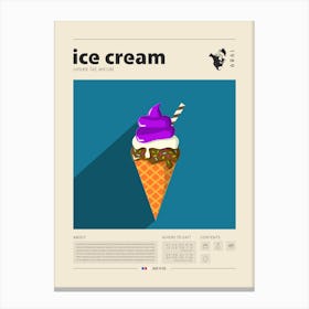 Ice Cream Corn Canvas Print