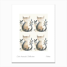 Cute Animals Collection Kitten 7 Canvas Print