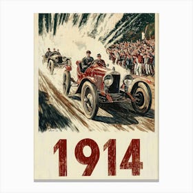 Aihrgdesign A Vintage Poster Of An Automobile Rally In 1914 F 238e249a 64d0 4271 812b E3d191893c60 0 Canvas Print