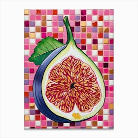 Fig Mosaic Canvas Print