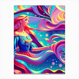 Psychedelic Princess Canvas Print