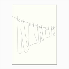 Laundry Line Canvas Print